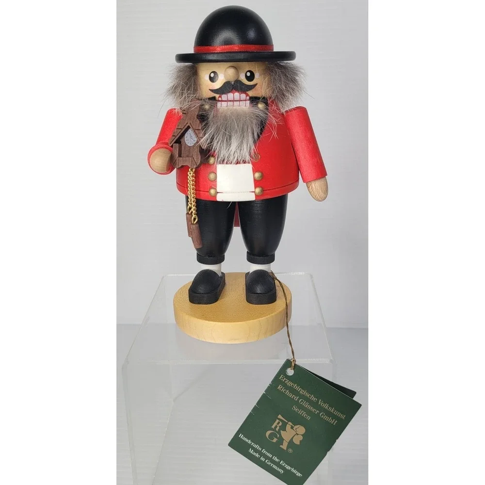 Richard Glasser Erzgebirge Cuckoo Clock Maker Nutcracker Germany 8
